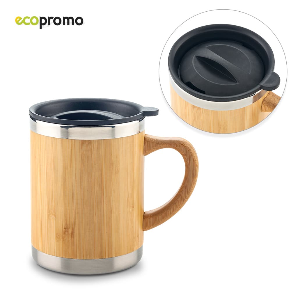 MUG METALICO BAMBOO ECO 300ML