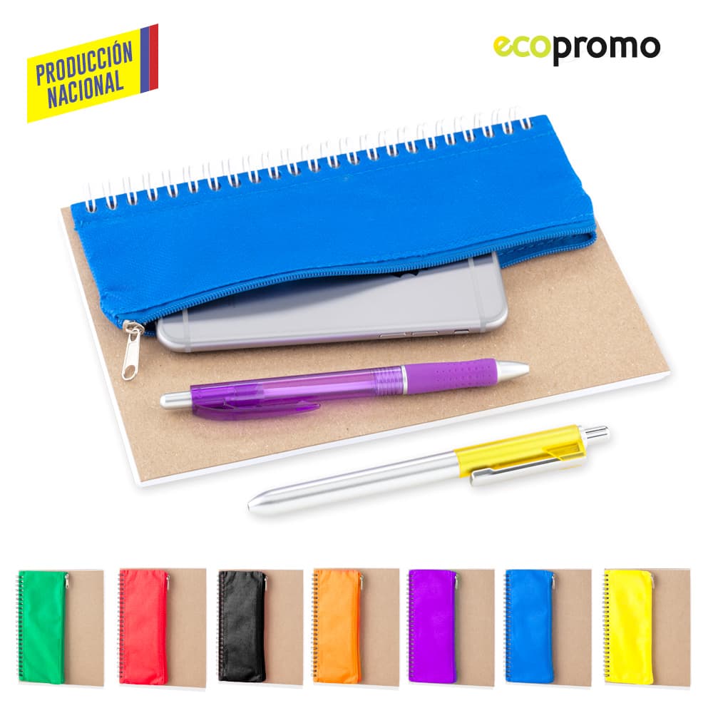 LIBRETA CON PORTALAPICES - PRODUCCION NACIONAL