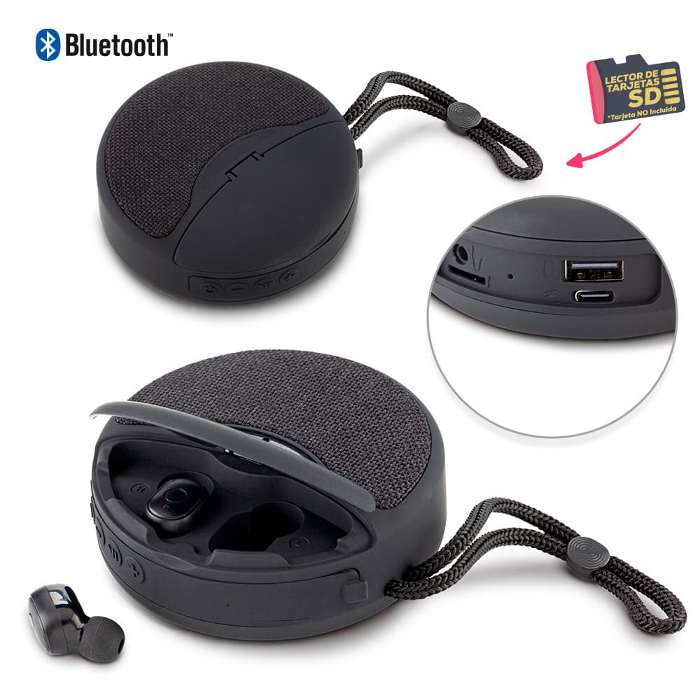 SPEAKER BLUETOOTH CON AUDIFONOS